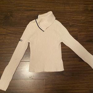 DKNY Turtle Neck Sweater with Zipper Details